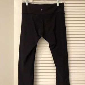 Lululemon Wunder Under Black Crop Legging